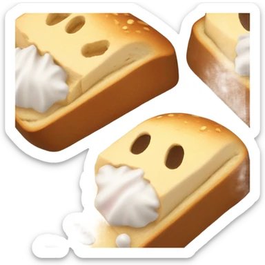 Ice cream bread (ice cream inside the bread)  sticker