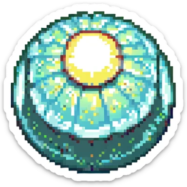gime me an emoji of the fairy as a ball of light in zelda sticker