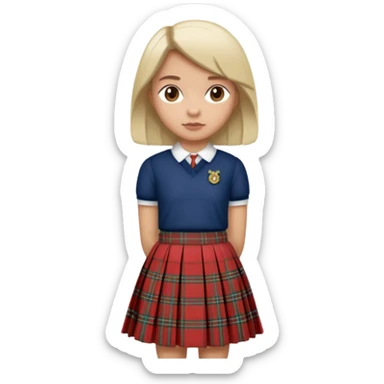  scottish skirt sticker