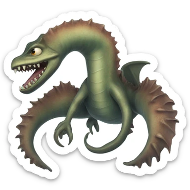 sea monster sticker