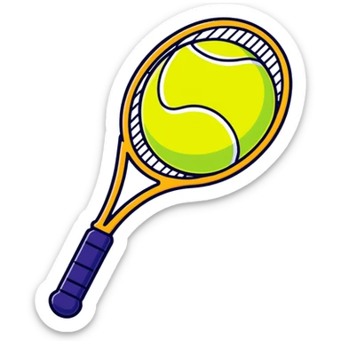 Tennis ball in all the Pride colors  sticker