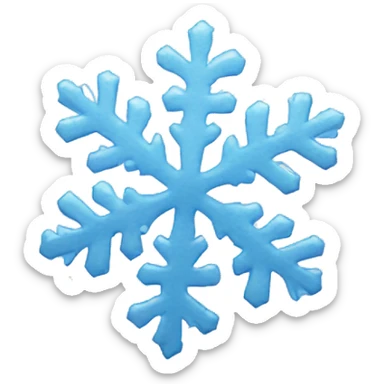 snow flake sticker