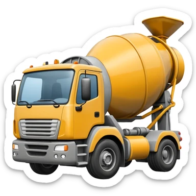 Concrete truck sticker