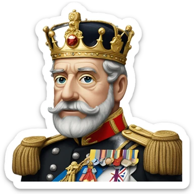 George V King of Britain sticker