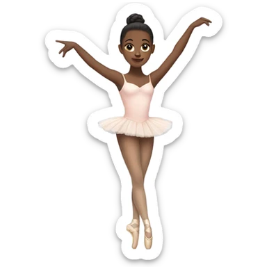Ballet dancer in thigh highs sticker