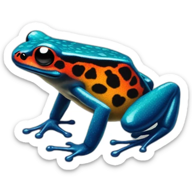 Poison dart frog sticker