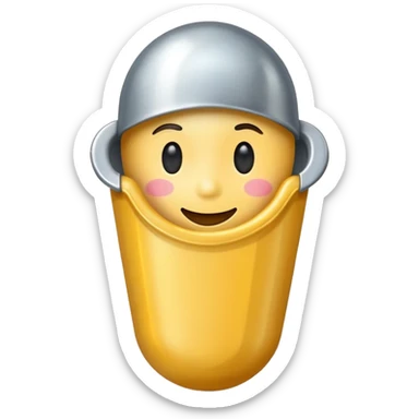 a scoop emoji with a different shape sticker