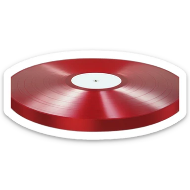 red cd vinyl amazon music apple music youtube spotify tidal mp3 flac wav sticker