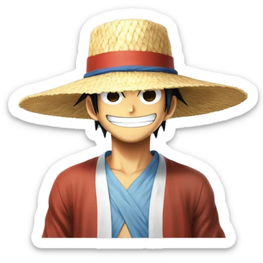 Luffy One Piece Straw Hat sticker