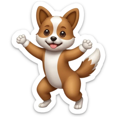 Dog twerking sticker