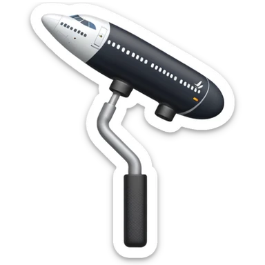 An airbus A380 sidestick sticker