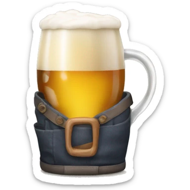 bon nome avec une bière dans les main sticker