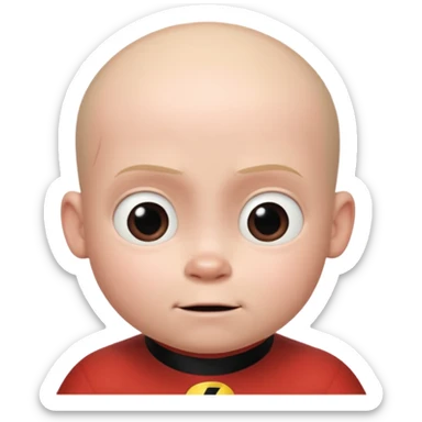 Jack-Jack (bald) from The Incredibles Movie sticker