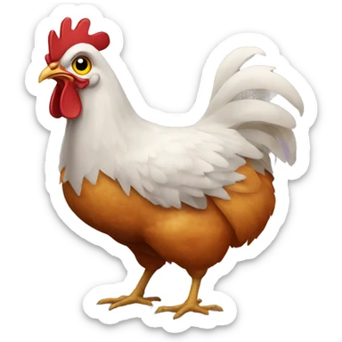 halloween chicken sticker