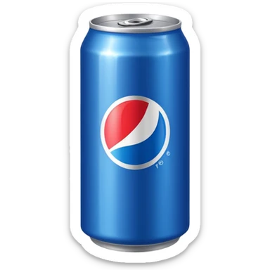 Pepsi can, simple and bold sticker