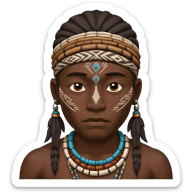 tribal man sticker