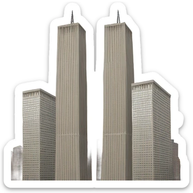 Two twin towers  sticker
