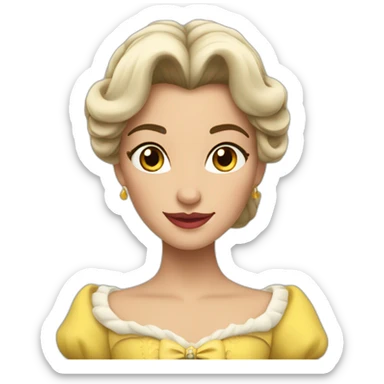 Belle et la bête sticker