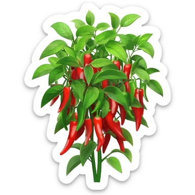Chilli plant sticker