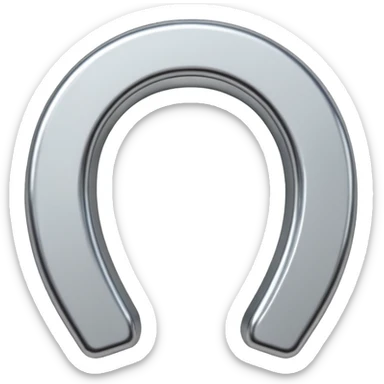 horseshoe magnet sticker
