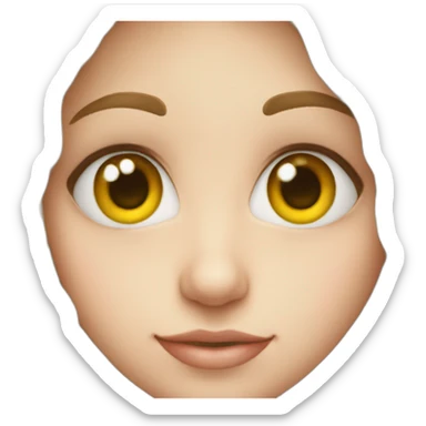 heterochromia smily face sticker