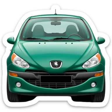 1999 Peugeot 206 emerald green  sticker