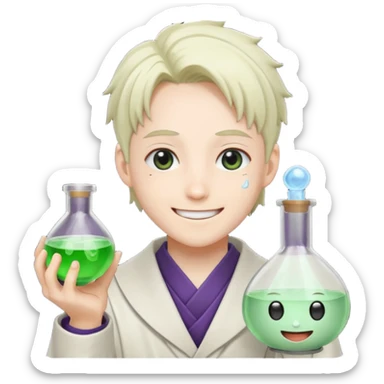 Senku ishigami with potion sticker