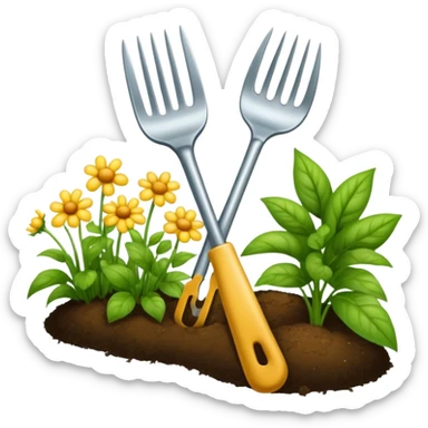 garden Fork sticker