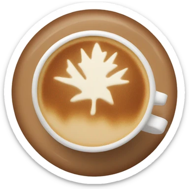 autumn latte comfort sticker