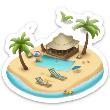 Beach sticker
