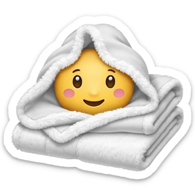 blanket with no face on it sticker