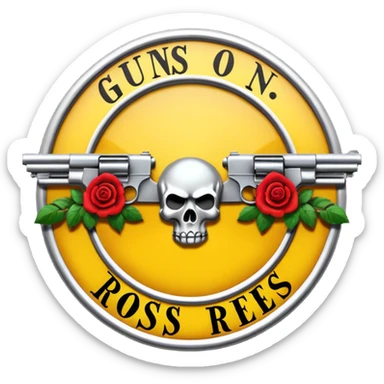 Logo de Guns N Roses sticker