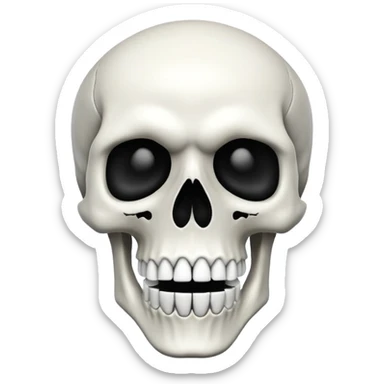 tête de mort avec une bouche de sigma sticker