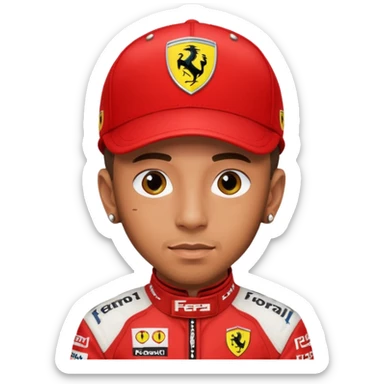Lewis hamilton ferrari sticker