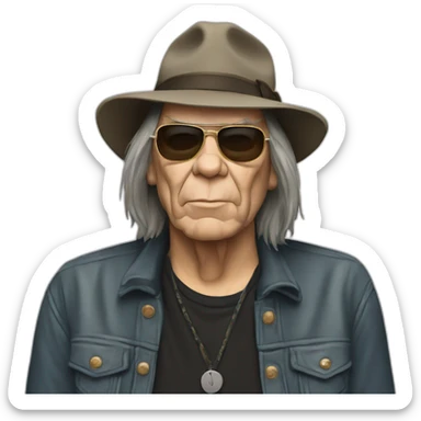 neil young sticker