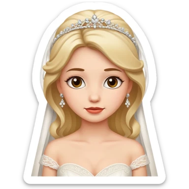 Cute bride sticker