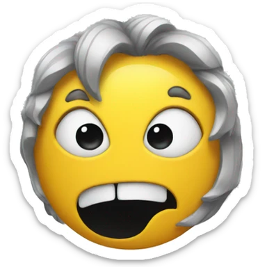 Hostile emoji sticker