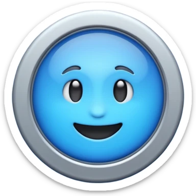 Emoji with a loading symbol sticker