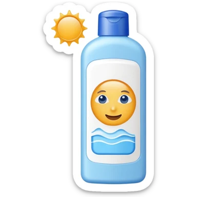 Sunscreen sticker