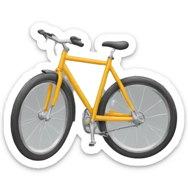 Roue arrière en vélo sticker