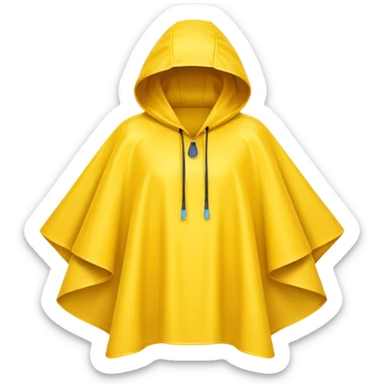 rain poncho cloth sticker