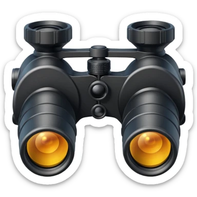 binoculars with large lenses sticker