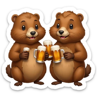 Beavers Drink Beer
 sticker