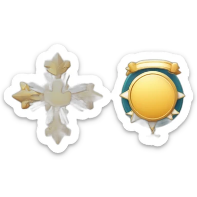 badge, medal, book, paper, scroll, new year, snowflake, pokemon, picture sticker