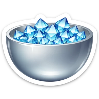 a bowl of blinged crystal sticker