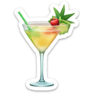Summer cocktail  sticker