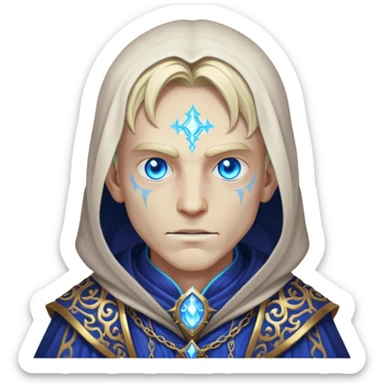 friendly world of warcraft mage undead male sticker
