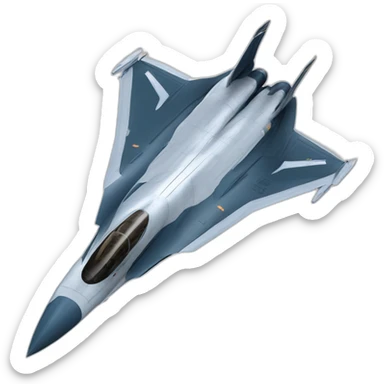 supersonic fighter jet，topview sticker