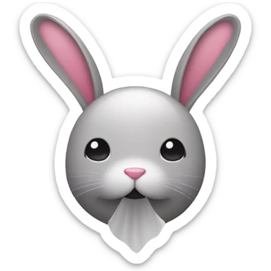 Sanitary products with bunny sticker