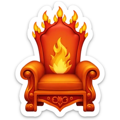 Fire throne sticker